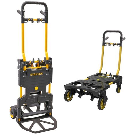 Stanley FT586 Folding 2 in 1 Sack Truck + Trolley Dolly Tool Cart SXWT-FT586-SP