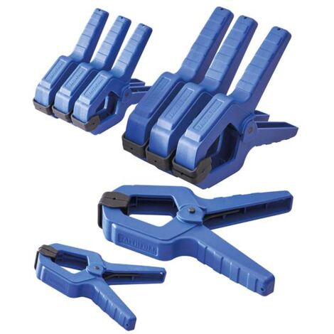 Faithfull 8 Piece Spring Clamps 2in 50mm 3in 75mm FAISPCL2 FAISPCL3 FAISPCLSET8