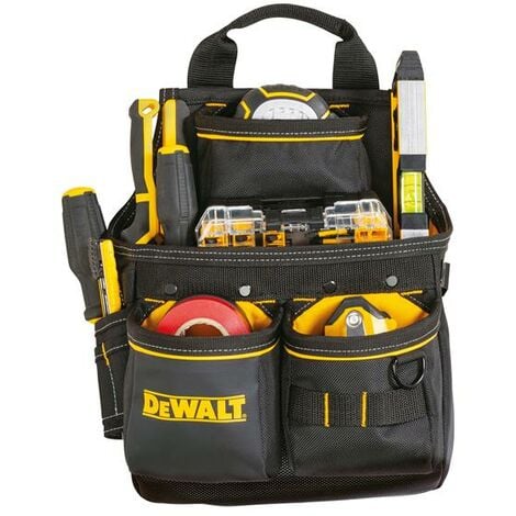 Dewalt DWST40201-1 Nail Pouch With Belt Hi-Vis Fabric Hammer Loops + 13 Pocket