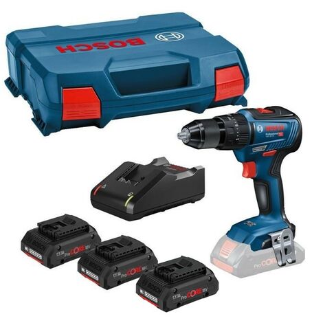 Bosch 18v GSB 18V-55 Brushless Combi Hammer Drill - 3 x 4.0ah Procore Batteries (1/5)