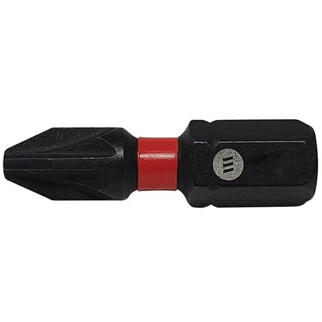 2 x ForgeFix FFBPZ125C ForgeFast Pozidriv Compatible Impact Bit PZ1 x 25mm