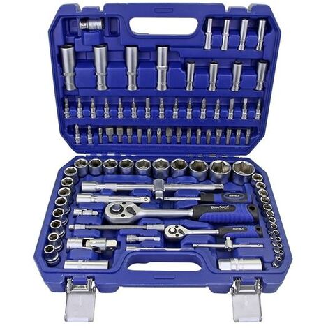 BlueSpot Tools 1579 1/2in & 1/4in Metric Socket Set 94 Piece B/S1579 (1/2)