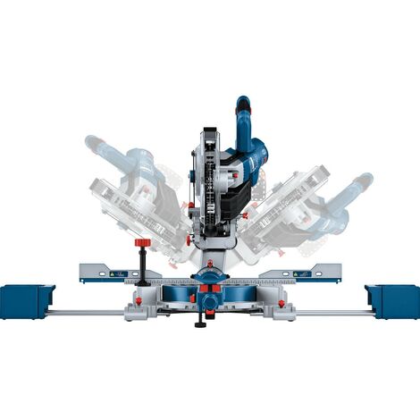 Bosch GCM18V-216D 18V BITURBO Cordless Double Bevel Mitre Saw 216mm + Leg Stand