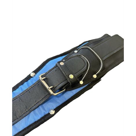 BAP Heavy Duty Champion Tool Belt Pouch Holster Black Padded Leather Work Belt