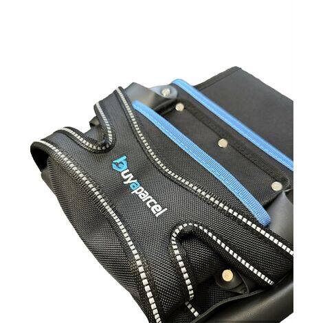 BAP 2 Pocket Screw Nail Heavy Duty Hand Tool Belt Pouch Holder Black Work Belt