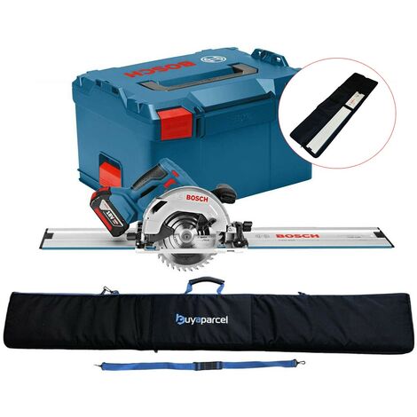 Bosch 18v GKS 18V-57 G 165mm Cordless Circular Saw Lboxx 1.1m Guide Rail + Bag