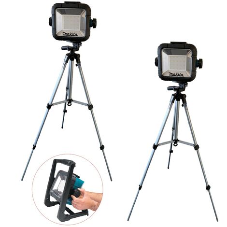 Makita DML805 18v 110v LXT LED Work Light Site Light + Tripod Stand + Bag x 2 (1/5)