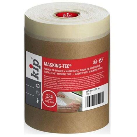 KIP 223514 234 Paper Masker Tape 180mm x 25m KIP223514