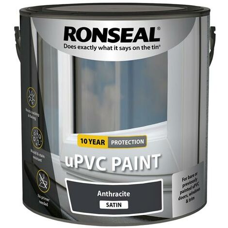 Ronseal 39401 uPVC Paint Anthracite Satin 2.5 litre RSLUPVCAS25L