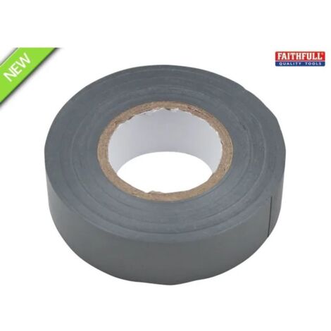 Faithfull PVC Electrical Tape Grey 19mm x 20m FAITAPEPVCGR