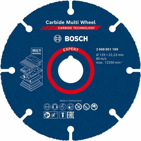 Bosch Expert Carbide Multi Material Wheel Saw Cutting Disc 125 mm x 22.23 mm