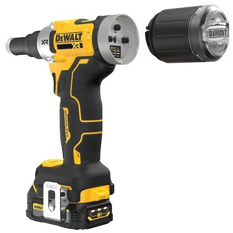 Dewalt DCF414E2T Brushless 18v XR 1/4"" 63mm Riveter + 2x DCBP034 Powerstack