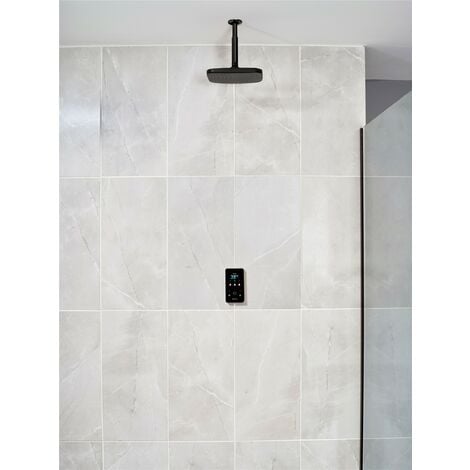 Triton Envi 9.0Kw Thermo Black Electric Shower c/w Ceiling Fed Fixed Head