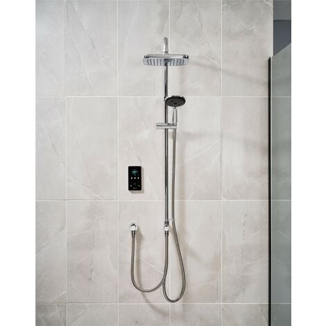 Triton ENVi 10.5KW Thermostatic Matt Silver Electric DuElec Diverter Shower
