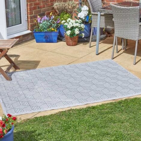 Smart Garden Alfresco Illusion Slate Outdoor Rug Garden Caravan Camping Carpet (1/3)