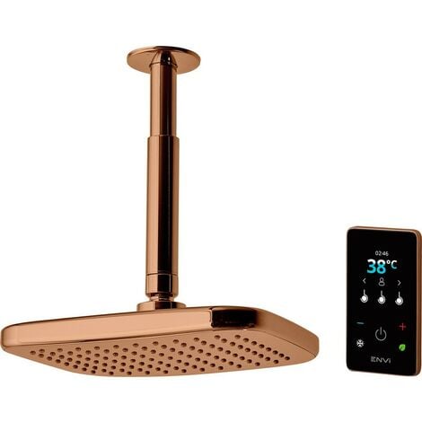 Triton Envi 9.0Kw Thermo Copper Electric Shower c/w Ceiling Fed Fixed Head