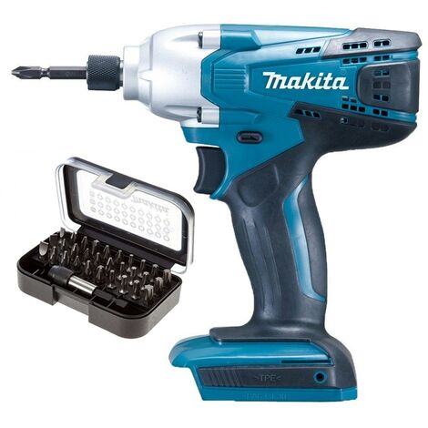 Makita TD127D 18v Lithium Ion G-Series Cordless Impact Driver + 30pc Drill Set