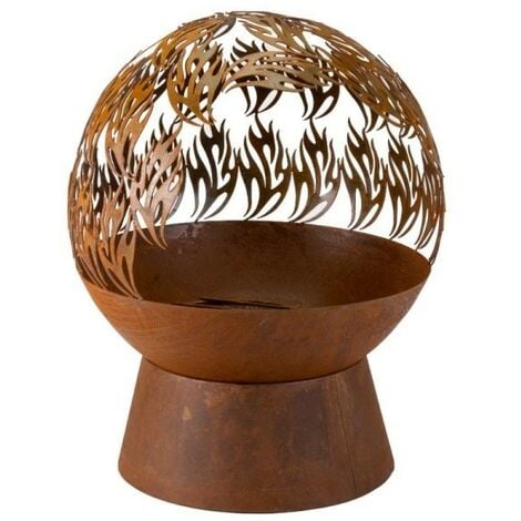 Smart Garden Havana Fuego Fire Globe Sphere Fire Pit Basket Bowl Heater