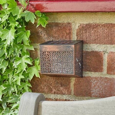 4 x Smart Garden Maroc Solar Silhouette Wall Fence Post Lights