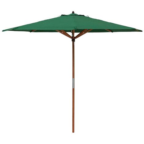 Charles Taylor Green Wooden Parasol Sun Umbrella Shade 2.7m (1/5)