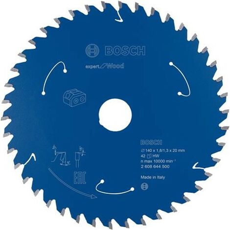 Bosch EXPERT Circular Plunge Saw Blade for Wood 140mm 42 Tooth Fit GKT 18V-52 GC