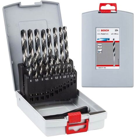 Bosch 2608577351 PointTeQ HSS Twist Drill Bit19 Piece ProBox