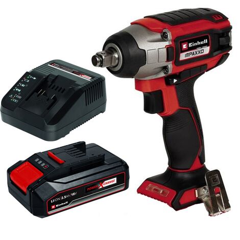 Einhell 18v Power X-Change Cordless Impact Wrench 1/2"" 230Nm IMPAXXO + 2.5Ah Kit (1/5)