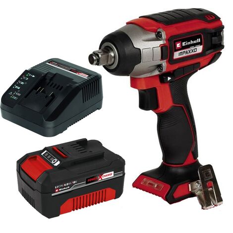 Einhell 18v Power X-Change Cordless Impact Wrench 1/2"" 230Nm IMPAXXO + 4.0Ah Kit (1/5)