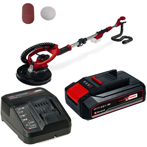 Einhell 18V Power X-Change Cordless Drywall Sander Polisher TP-DW 18/225 + 2.5AH (1/5)