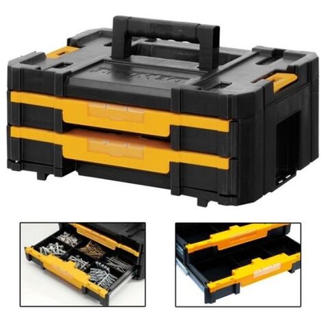 Adapto Drawer Dewalt Toughsystem 2 Mobile Tool Storage Box Trolley + Tstak Drawer ...