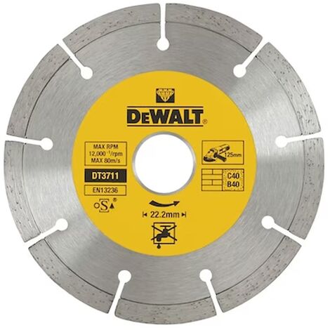 Dewalt DT3711-QZ Universal High Performance Diamond Cutting Disc 125mm X 22.23mm