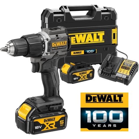Dewalt DCD100P2T Black 18v XR Brushless Compact Combi Hammer Drill + 25PC Set