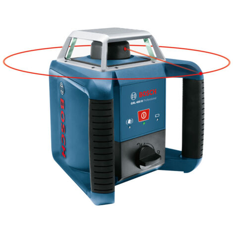 Bosch Professional GRL 400 H Rotary Laser (One Button Control Panel, Laser Receiver LR 1, Level Plate GR 2400, Tripod BT 152, Max. Working Range: 400 M, In Craftsman's Case - View #13