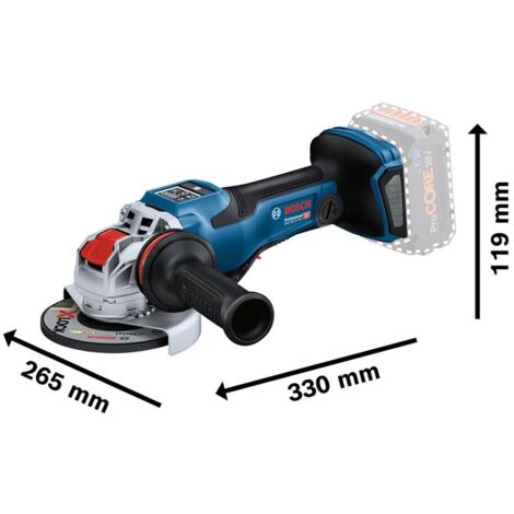 Bosch 06019H6G00 GWX 18V-15 PSC Professional BITURBO Angle Grinder 125mm 18V Bare Unit BSH6019H6G00