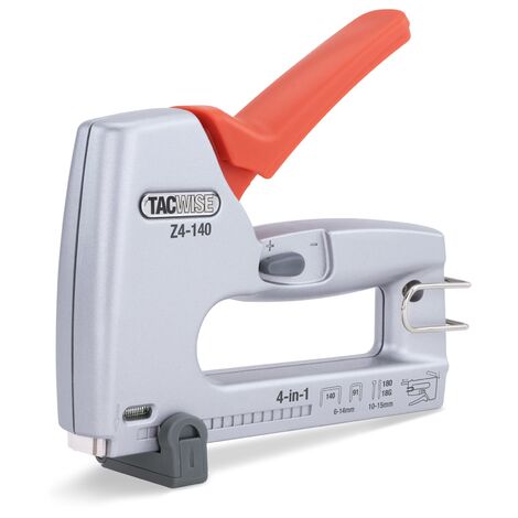 Tacwise 1747 Z4-140 Heavy Duty 4-in-1 Metal Staple Nail Gun Type 140 T50 91 18G