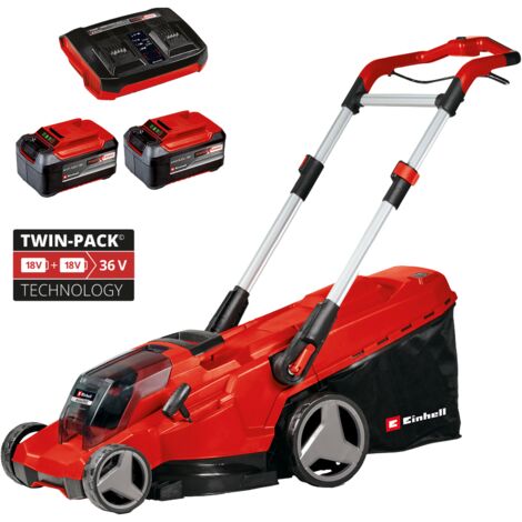 Einhell Professional Twin 18v / 36v Lawnmower 42cm RASARRO 36/42 PXC - 2x5.2Ah