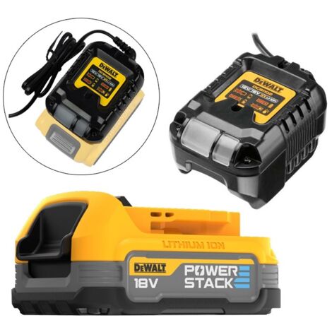 DeWalt DCBP034-XJ 18v XR Compact POWERSTACK Battery Pack + DCB1102 Charger