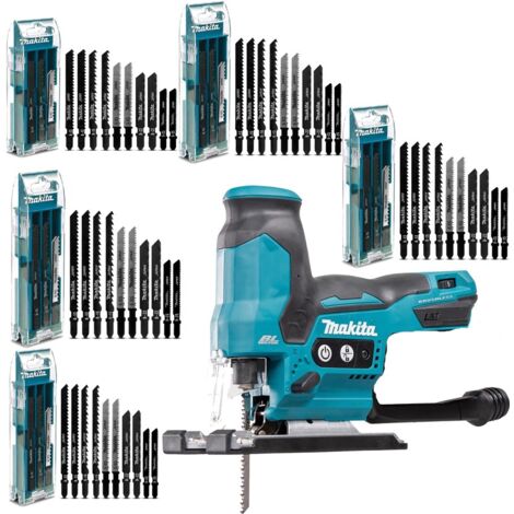 Makita DJV185Z 18v LXT Brushless Barrel Handle Jigsaw + 50 Mixed Blades + Case