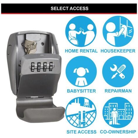Master Lock Key Safe 5415E Wall-Mount Reinforced Weather Resistant Key Lock Box