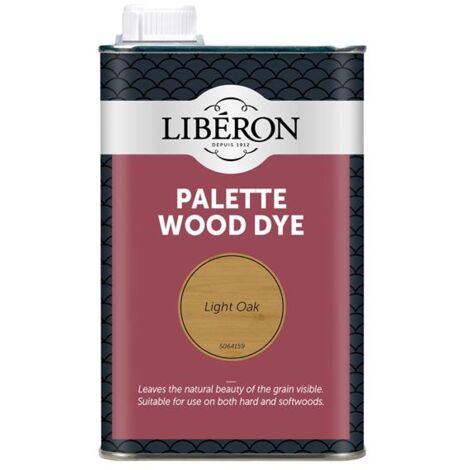 Liberon 126744 Palette Wood Dye Light Oak 500ml LIBWDPLO500N