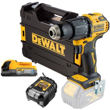 DeWalt DCD709E1T 18V XR Brushless Combi Hammer Drill - 1 x POWERSTACK Batteries (1/5)