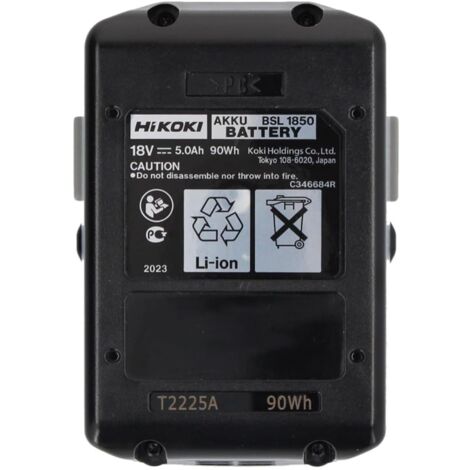 HiKOKI BSL1850 18V 5.0ah Li-ion Compact Battery Slide Battery Pack Hitachi