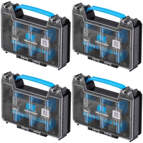 x4 OX TOOLTREK Pro Mini Organiser for Storing Small Parts and Tool Accessories