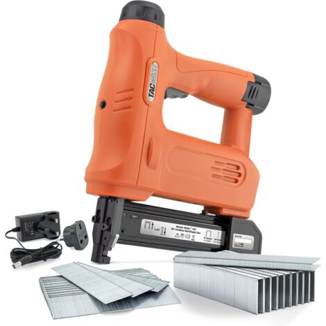 Tacwise 1700 191 Cordless 12V Staple Nail Gun Kit 91 Staples 18G Brads 15-32mm
