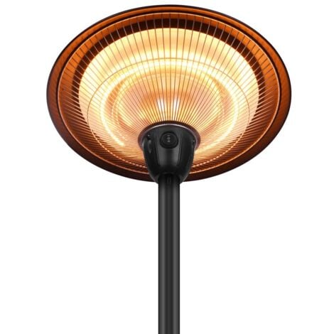 Vaunt Electric Tabletop Black Premium Lantern Style Heater Anti-Tip for Safety