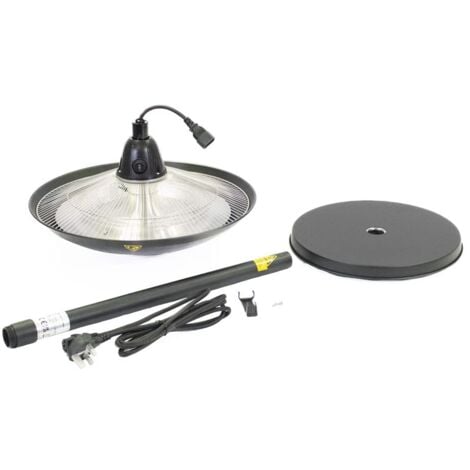 Vaunt Electric Tabletop Black Premium Lantern Style Heater Anti-Tip for Safety