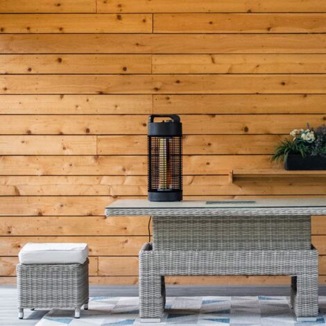 Vaunt 56cm Electric Oscillating Patio Heater 240V Silent Operation Cool Touch