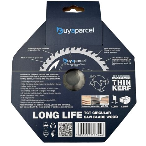 Trade Pro Circular Saw Blade 165 X 20 40 Teeth -Fits Makita DSS611 DSS610 DHS680