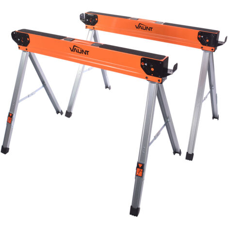 Vaunt V2003011 Heavy Duty Lightweight Saw Horse Twin Pack Load Capacity 1000kg