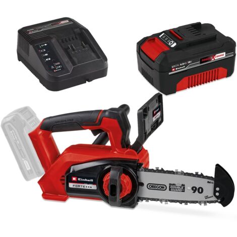 Einhell PXC 18v Cordless Brushless Chainsaw 20cm Top Handle + 4AH Charging Kit